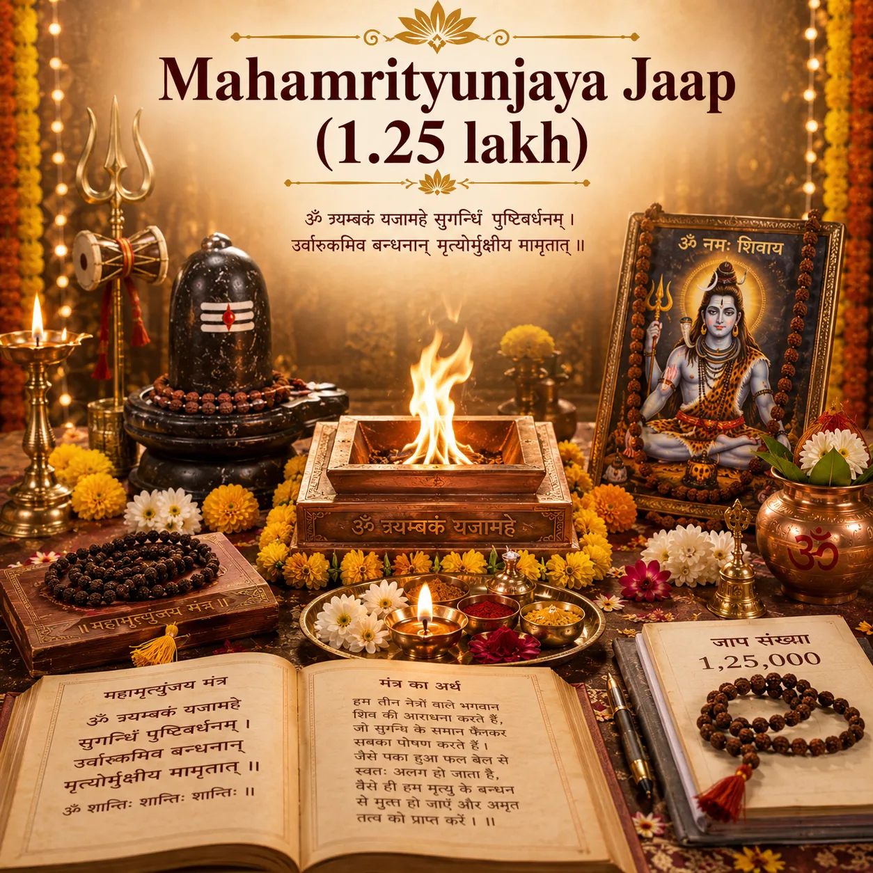 Mahamrityunjaya Jaap (1.25 lakh)